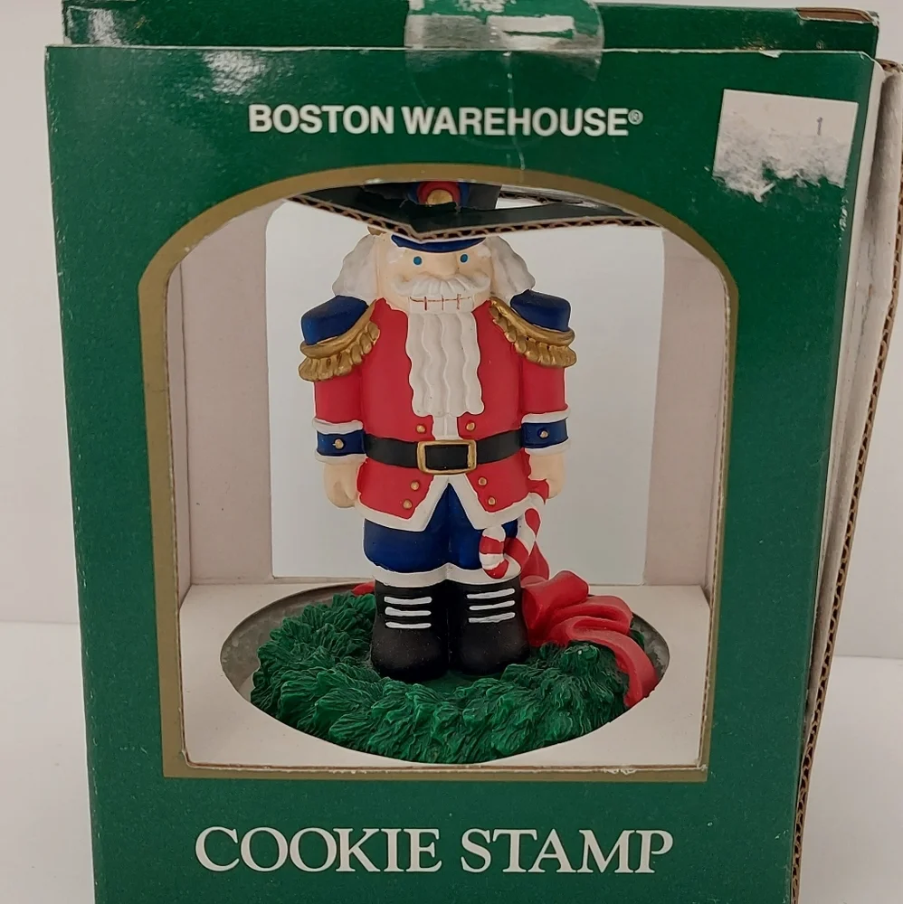 Boston Warehouse Nutcracker Cookie Stamp Home for the Holidays 1997 Christmas